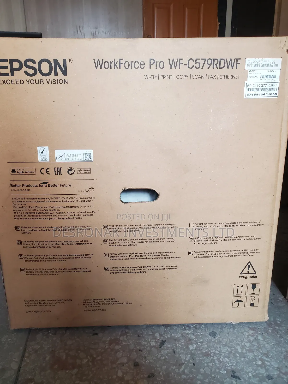 Epson Work Force Pro Wf-c579rdwf Printer