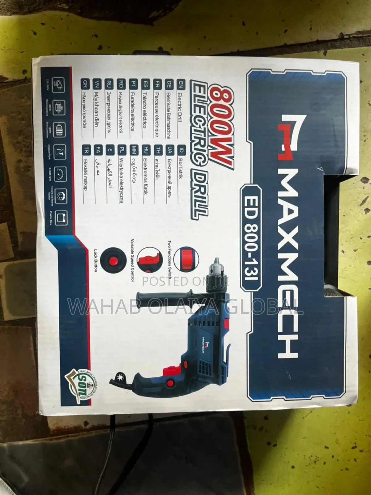 Maxmech 800w Impact Drill Ed 800-13i 13mm Chuck
