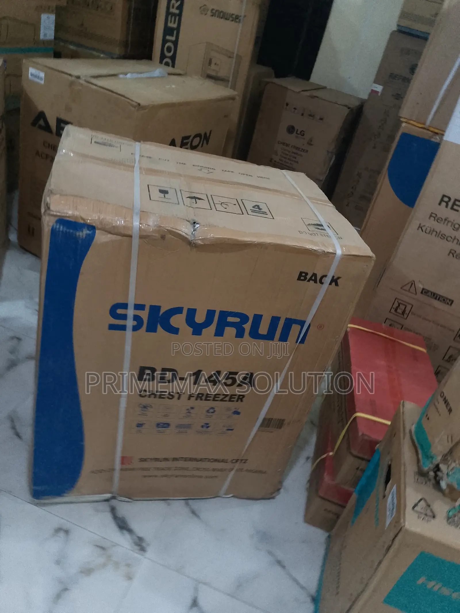 High-Performance Skyrun Bd-145a Chest Freezer 145l Grey