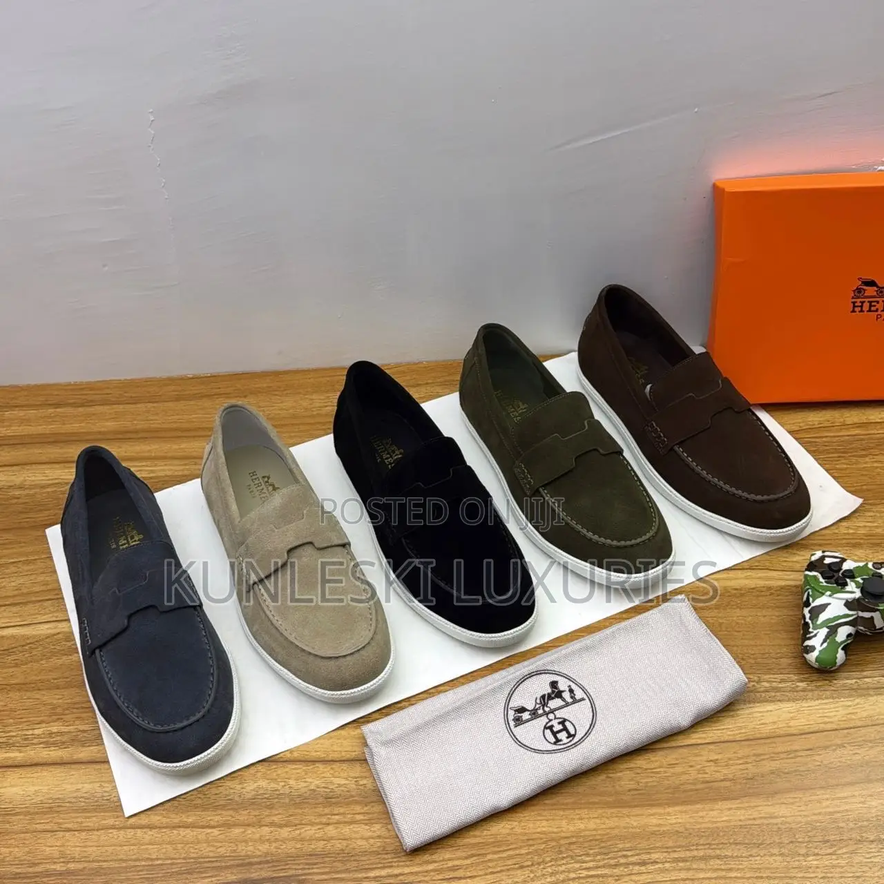 High Quality Hermes Izmir Suede Loafers Shoes For Men