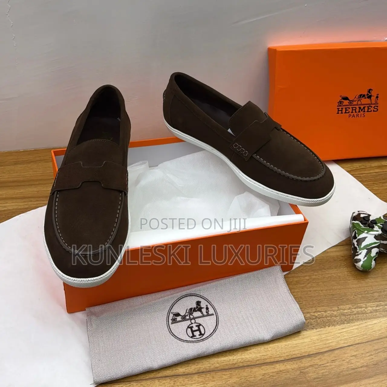High Quality Hermes Izmir Suede Loafers Shoes For Men