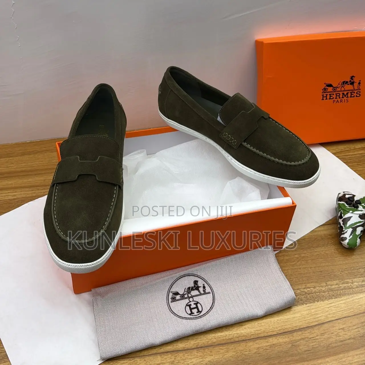 High Quality Hermes Izmir Suede Loafers Shoes For Men