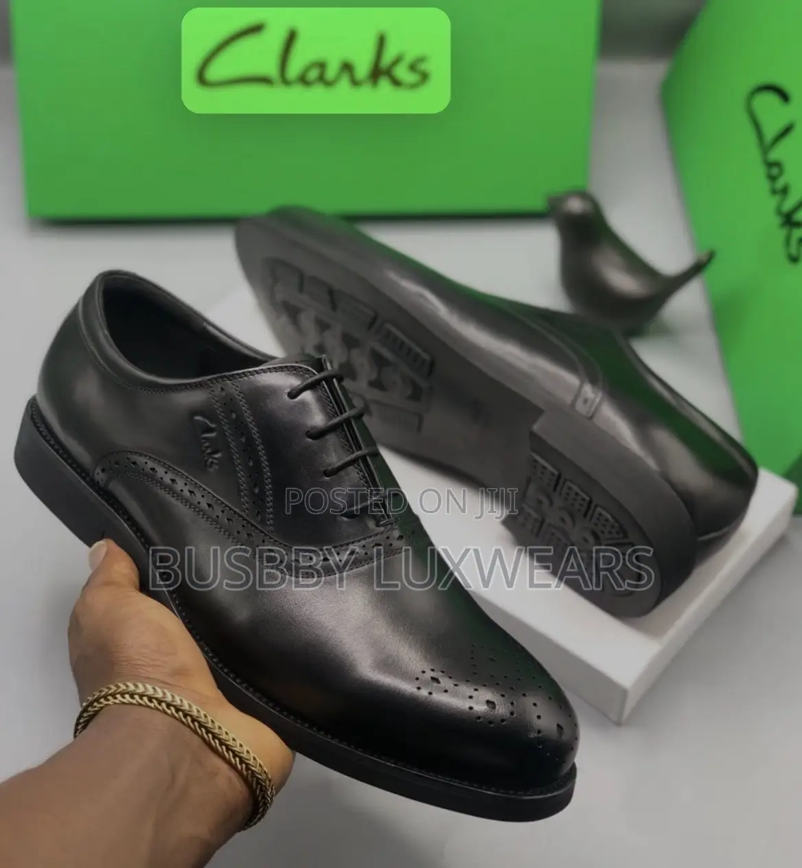 Clark’S Leather Lace-up Brogues Formal Shoe