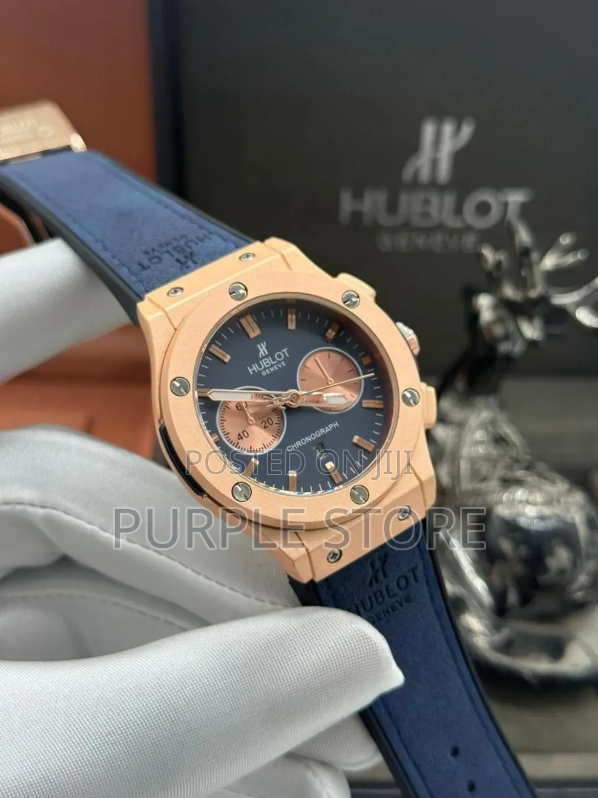 *Hublot Watch With Leather Rubber Strap Combo in Various Colors