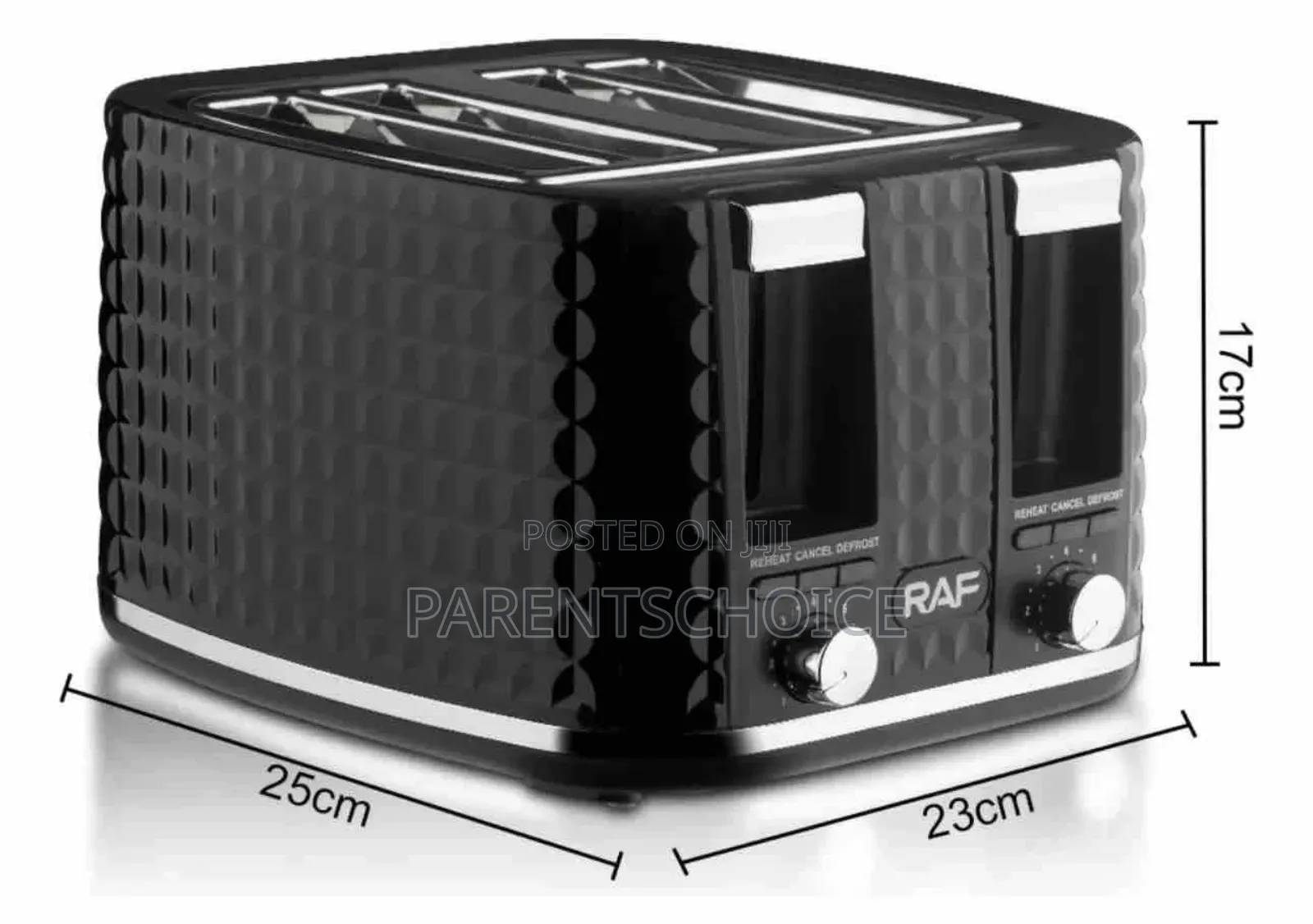 Raf 4-Slice Electric Bread Toaster