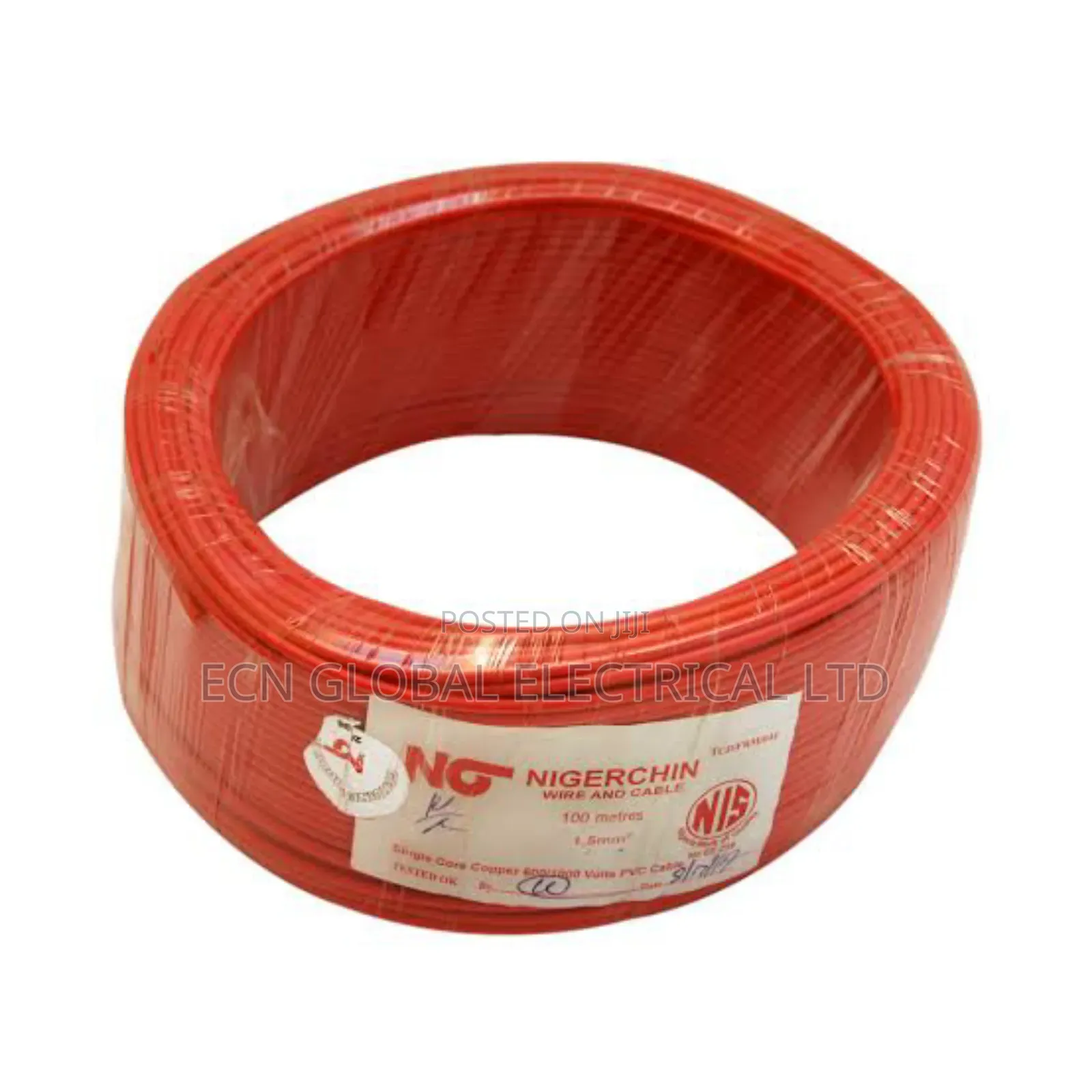 1.5mm Single Core PVC Electrical Cable – 100m (Nigerchin)