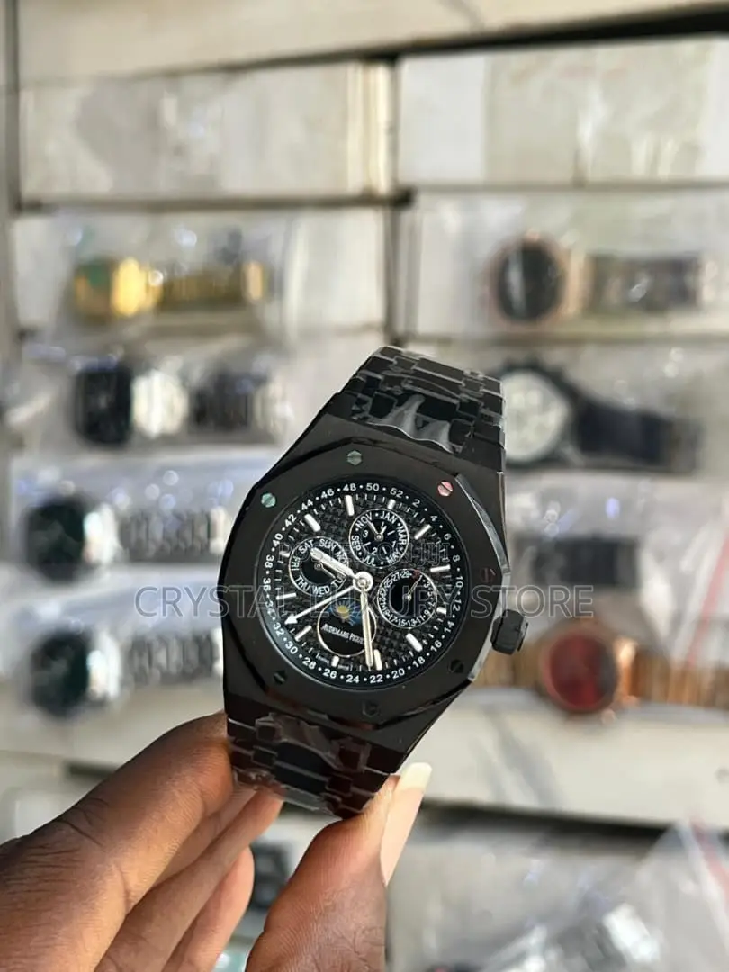 Audemars Piguet Quality Luxury Men Chronograph Chain Strap Wristwatch