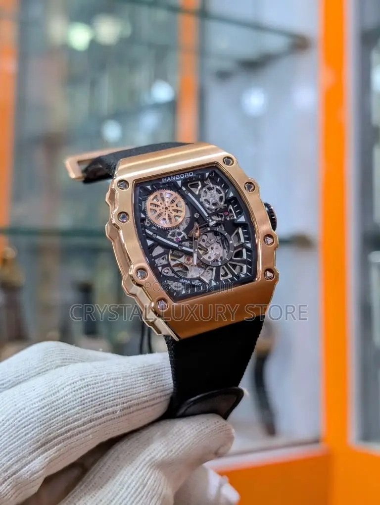 Hanboro Quality Luxury Men Chronograph Wristwatch