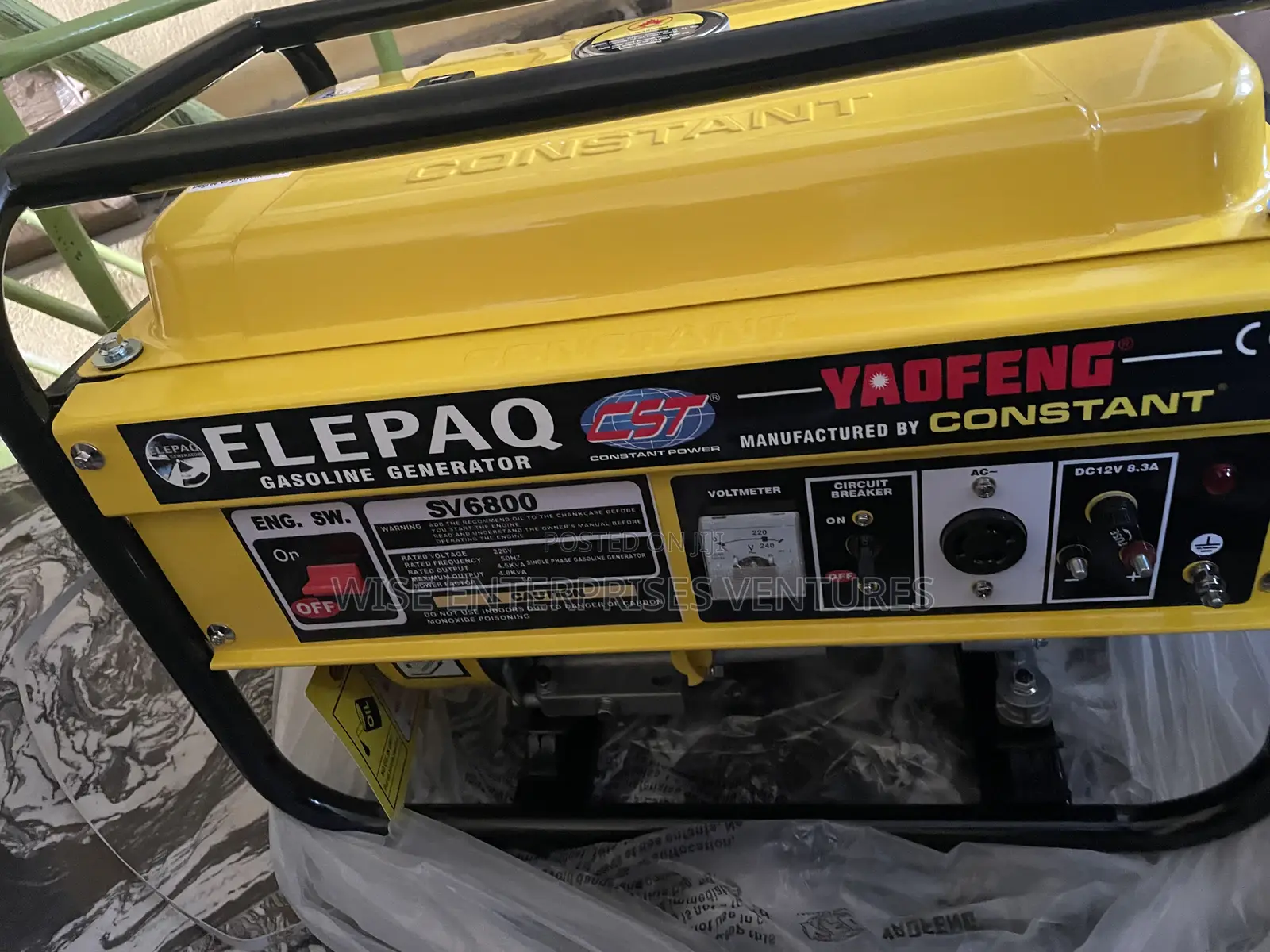 Elepaq Constant Generator 4.5kva 100% Copper Coil