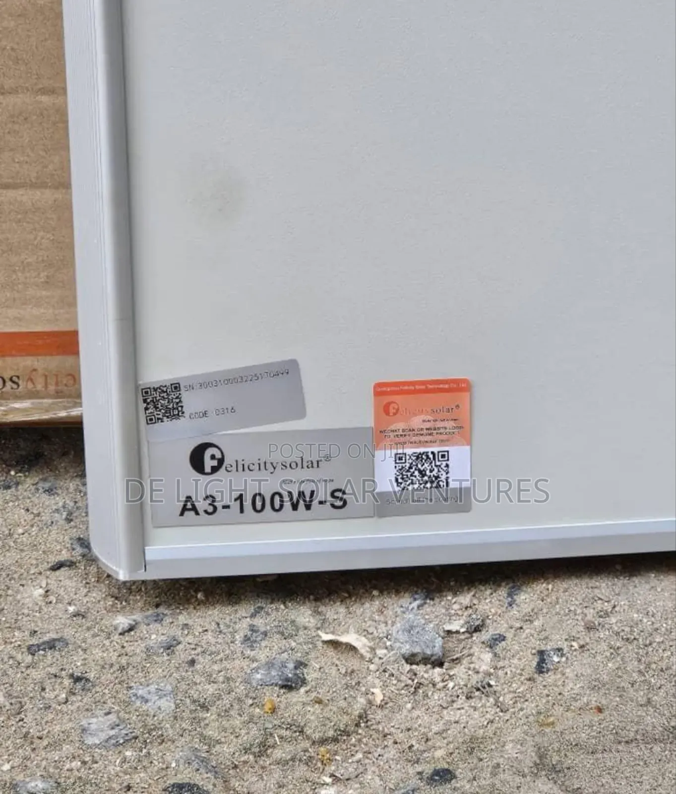 A3 100watts ~S Felicity All In One Solar Street Light