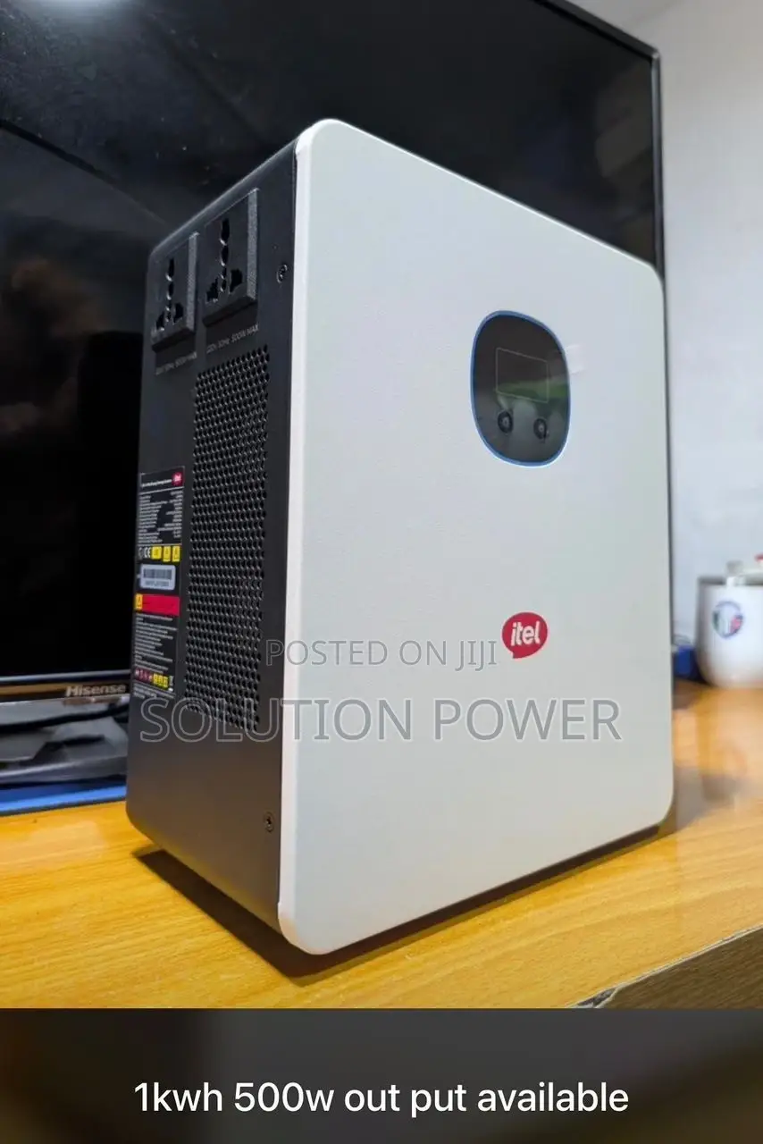 Itel 1kw/500w Power Tank, Solar Generator.