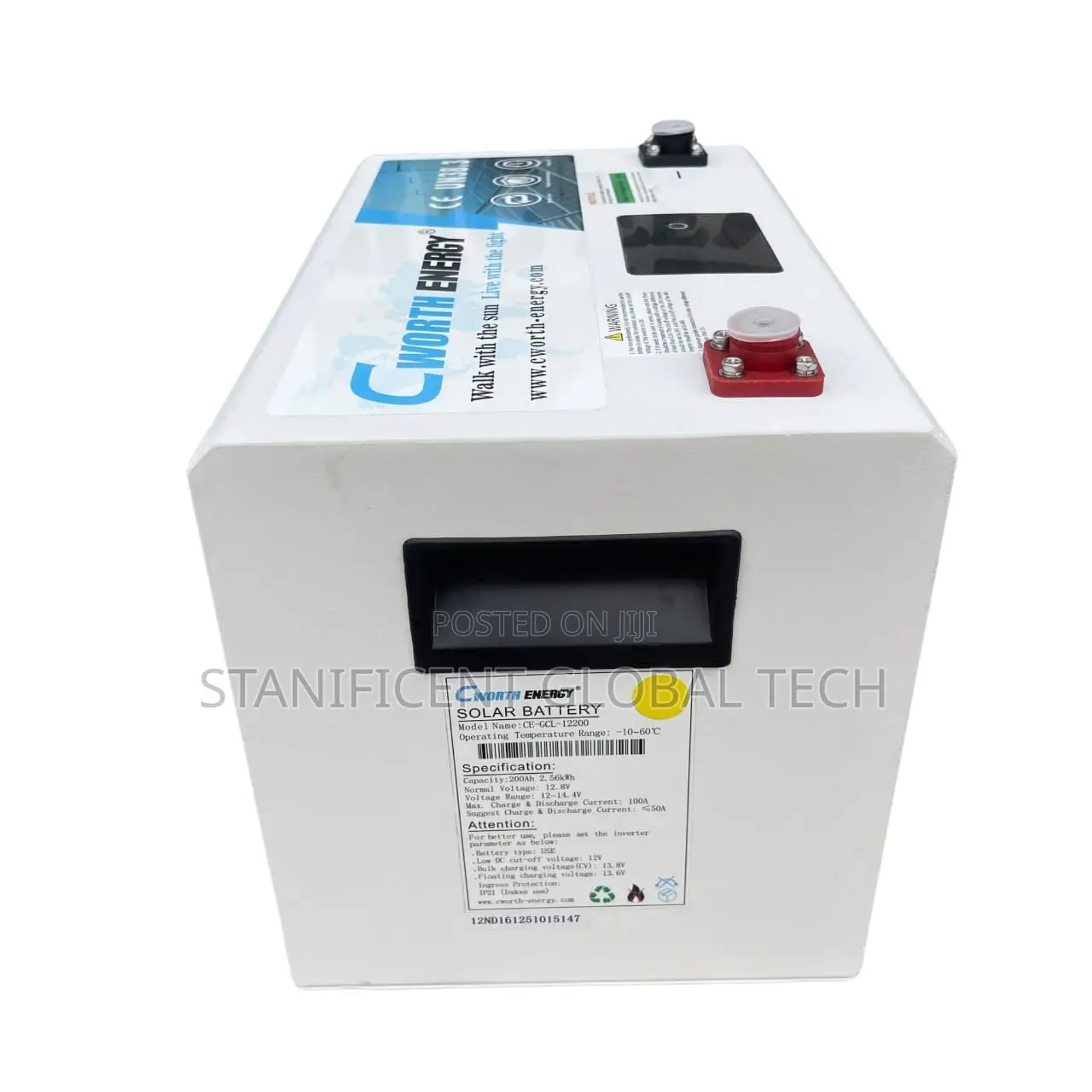 Cworth Energy 12v/200ah/2.56kwh Lithium Battery