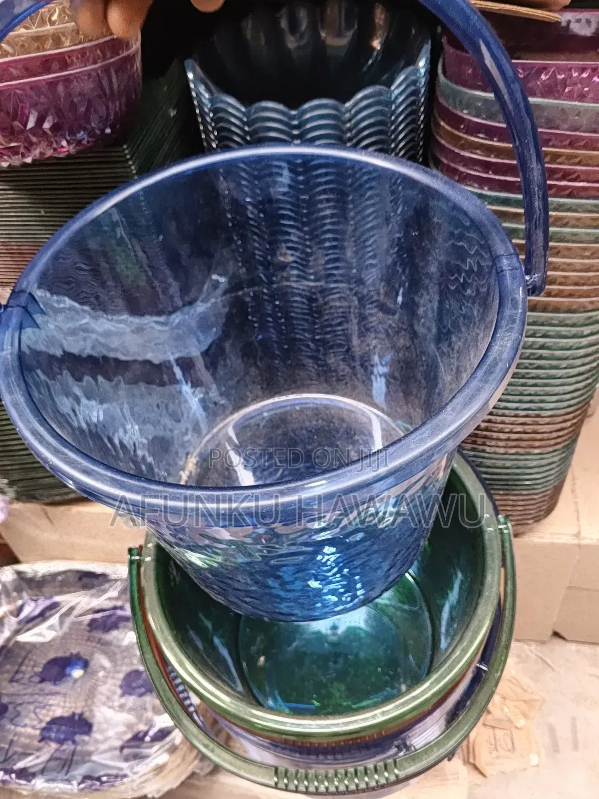 Acrylic Transparent Bucket 12pcs
