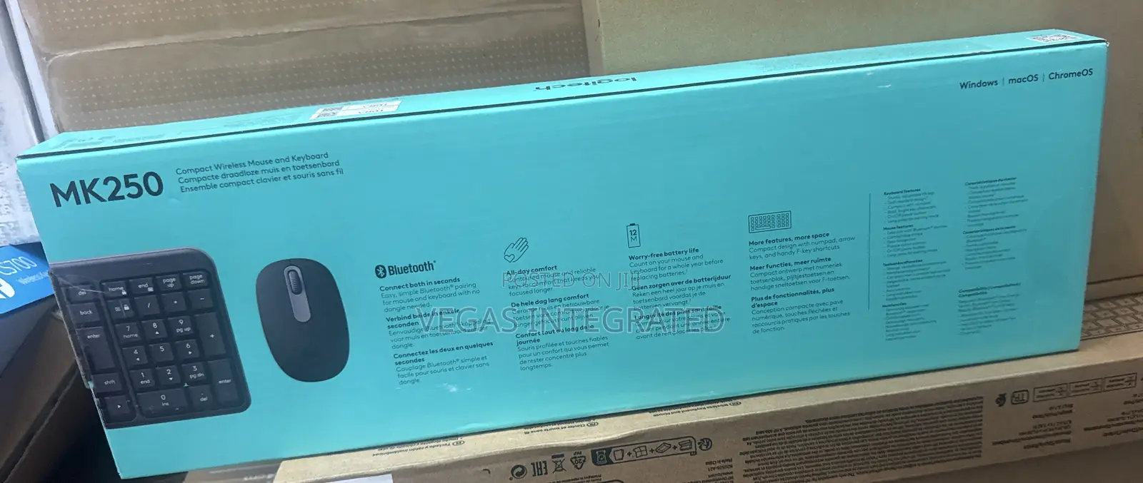 Logitech Mk250 Bluetooth Wireless Mouse And Keyboard Combo
