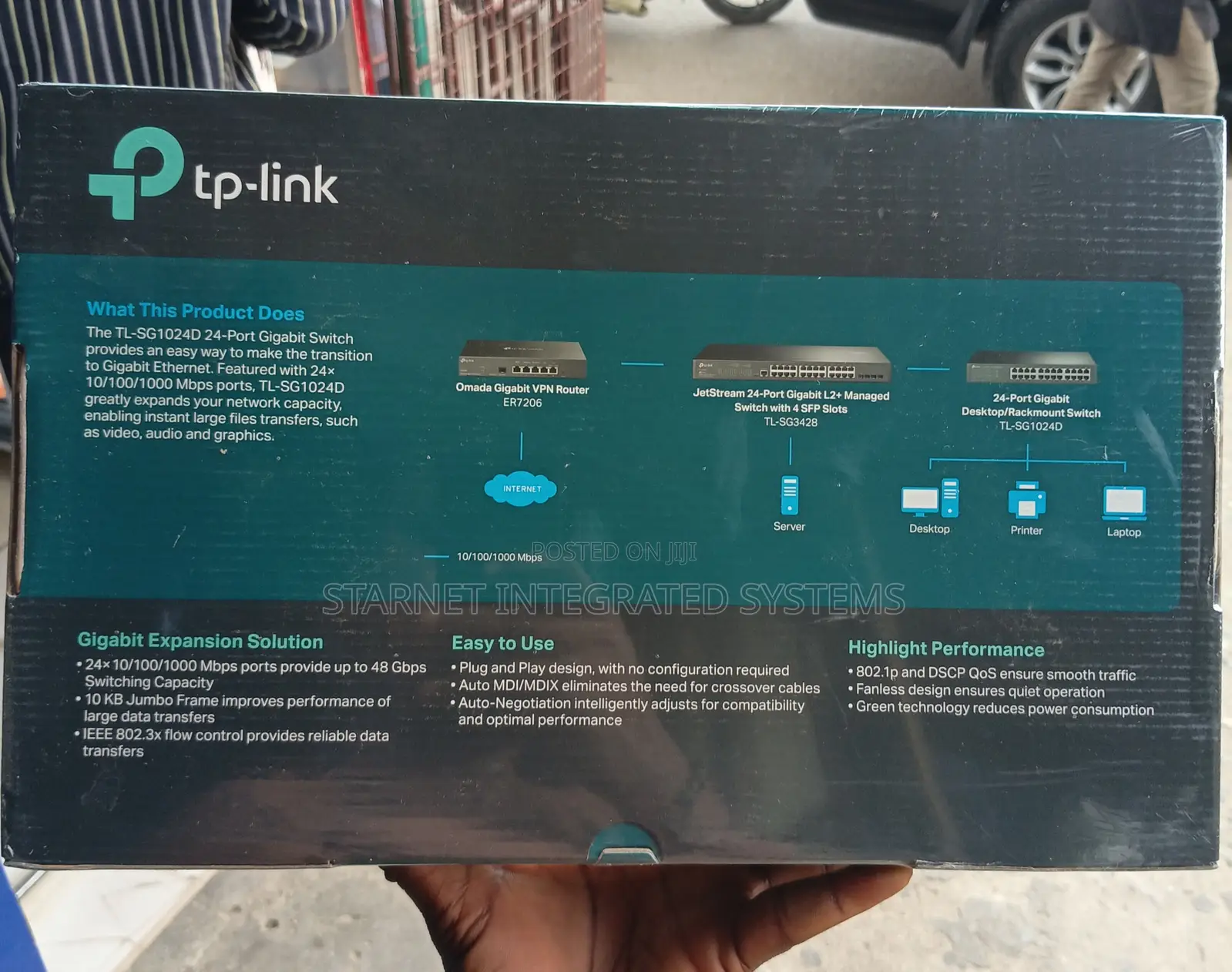Tp-Link 24 Port Gigabit Network Switch 10/100/1000 Tl-Sg1024d