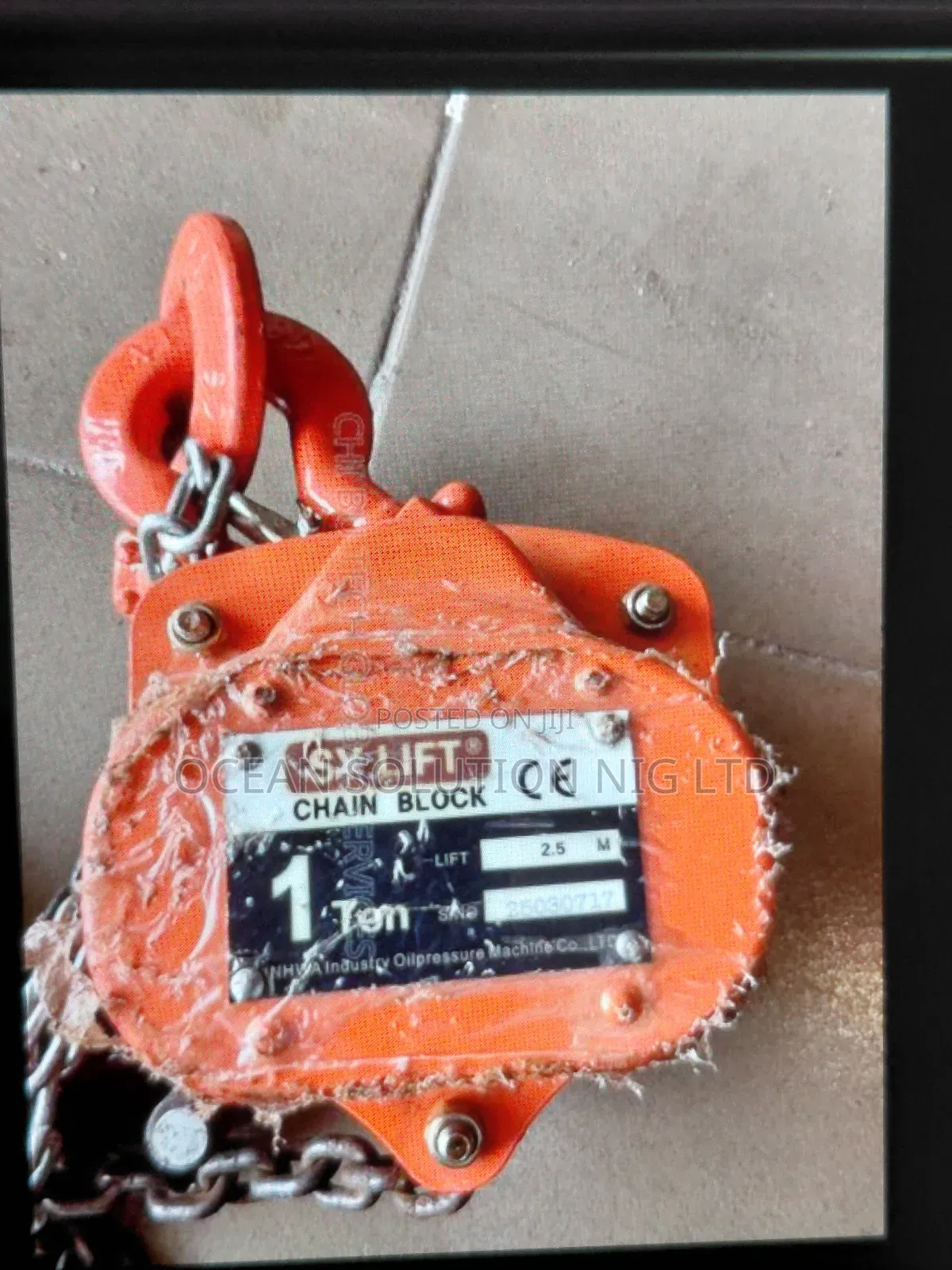 1 Ton Chain Block 2/1 2 Meter