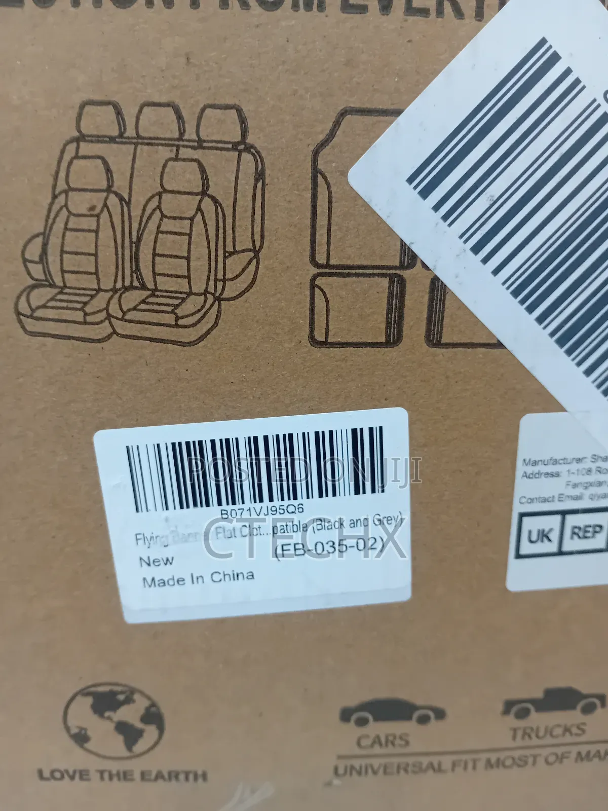 Universal Fit Car Seat Covers Set With Airbag Compatible
