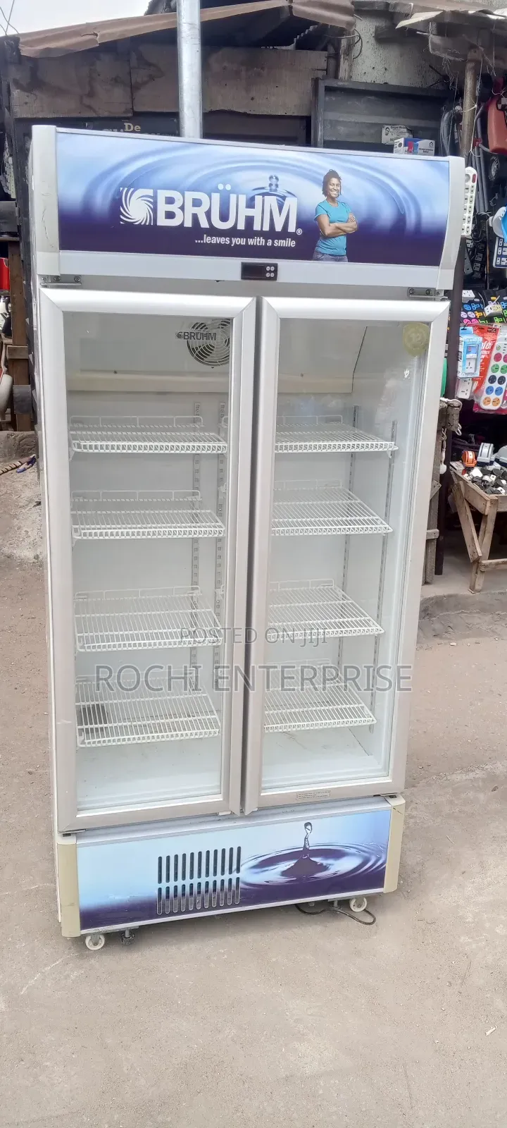 Bruhm Double Door Display Chiller Beverages Chiller