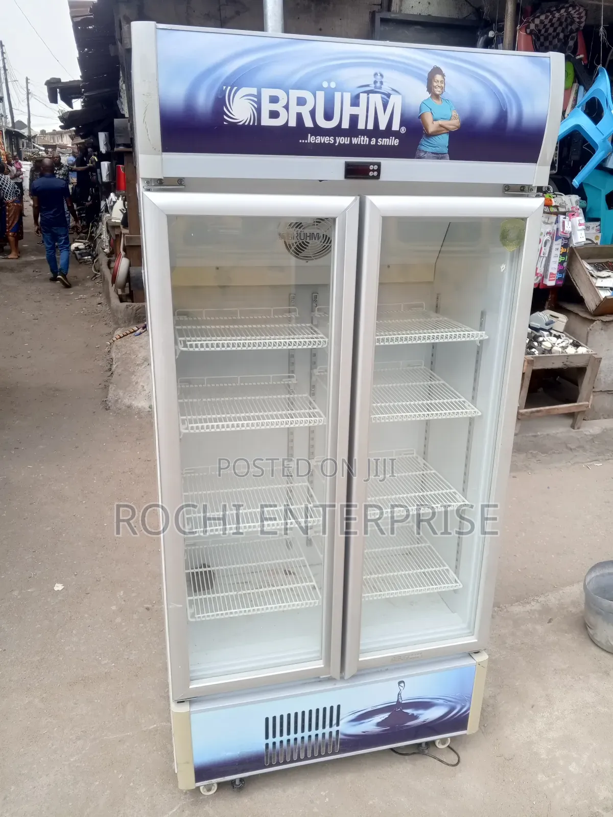 Bruhm Double Door Display Chiller Beverages Chiller