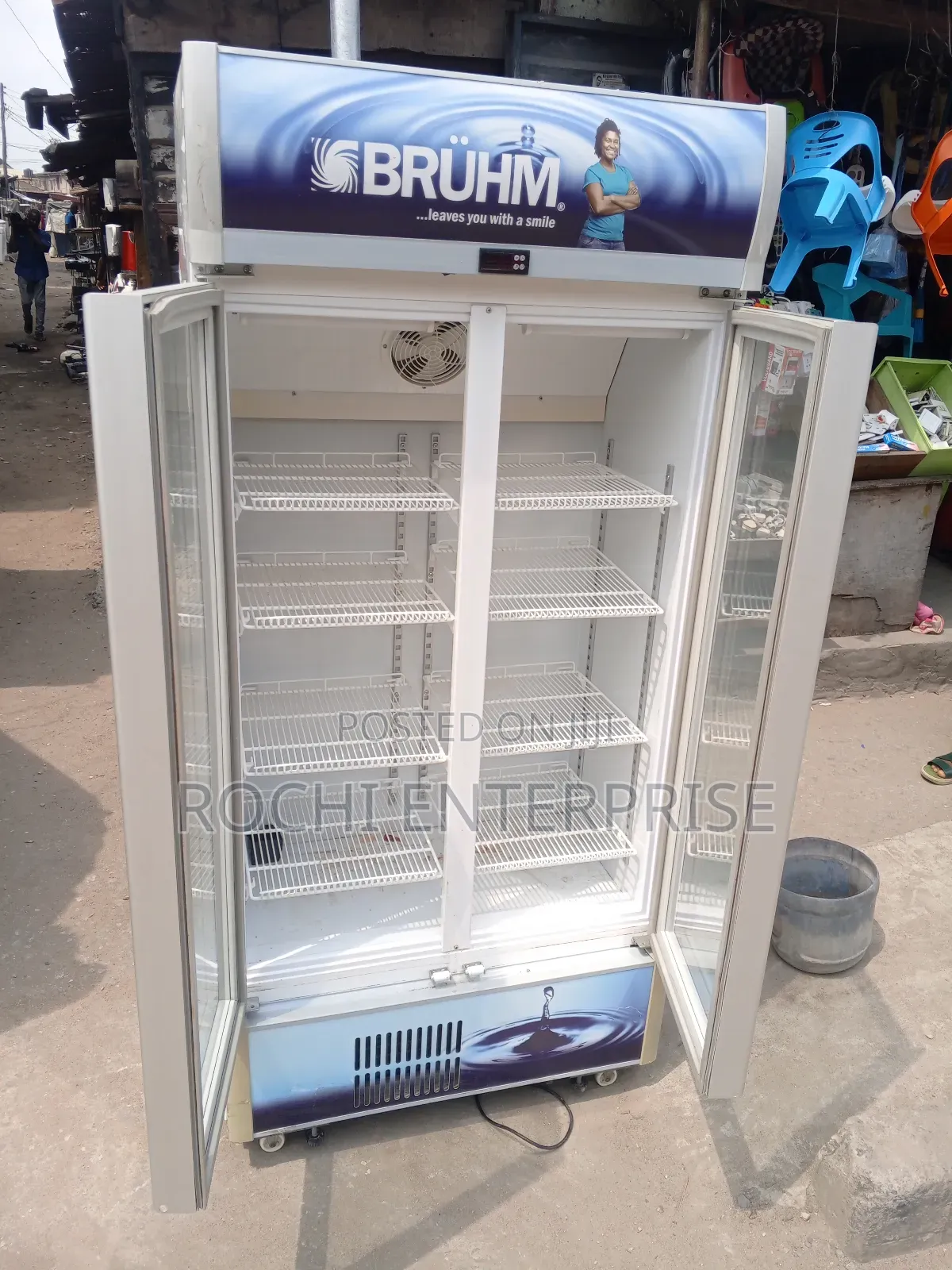 Bruhm Double Door Display Chiller Beverages Chiller