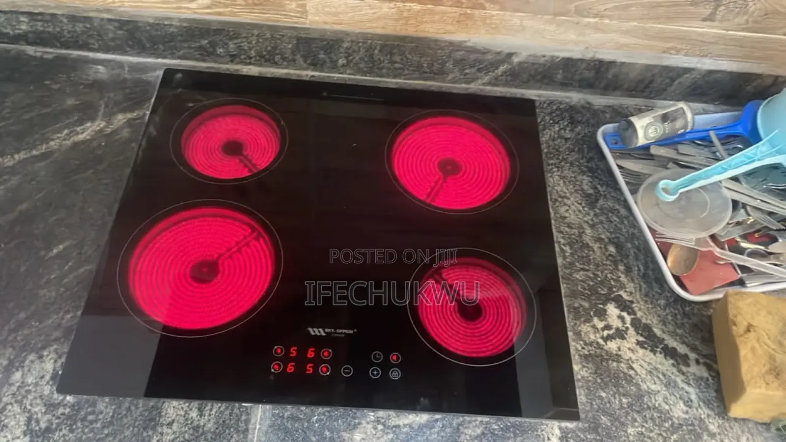 Original Sky-Oppein Built-in 60cm Infrared Electric 4 Burners Cooker