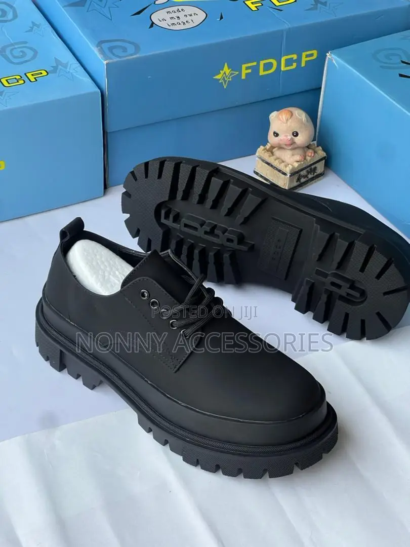 Men's Chunky Lug Sole Shoe – Smart Casual Footwear Size 41–46