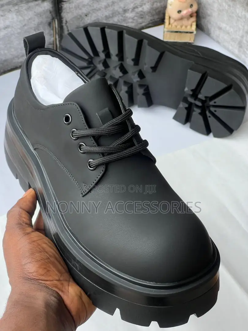 Men's Chunky Lug Sole Shoe – Smart Casual Footwear Size 41–46