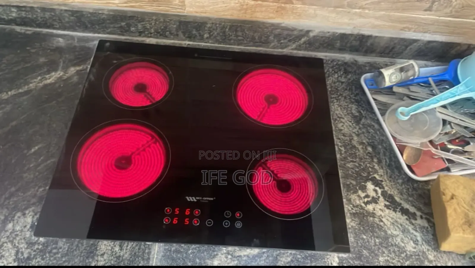 Original Sky-oppein Inbuilt Infrared Electric 4 Burners Digital Cooker