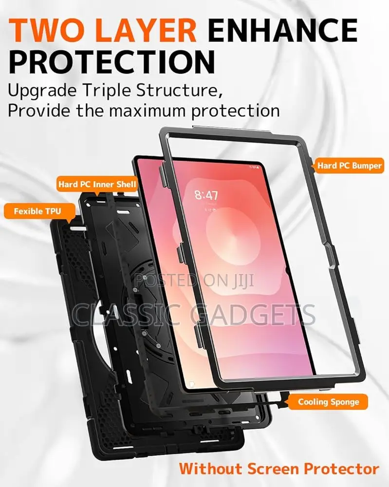 Shockproof Tpu+Pc Defender Cover for Samsung Tab S11 Ultra / S10 Ultra