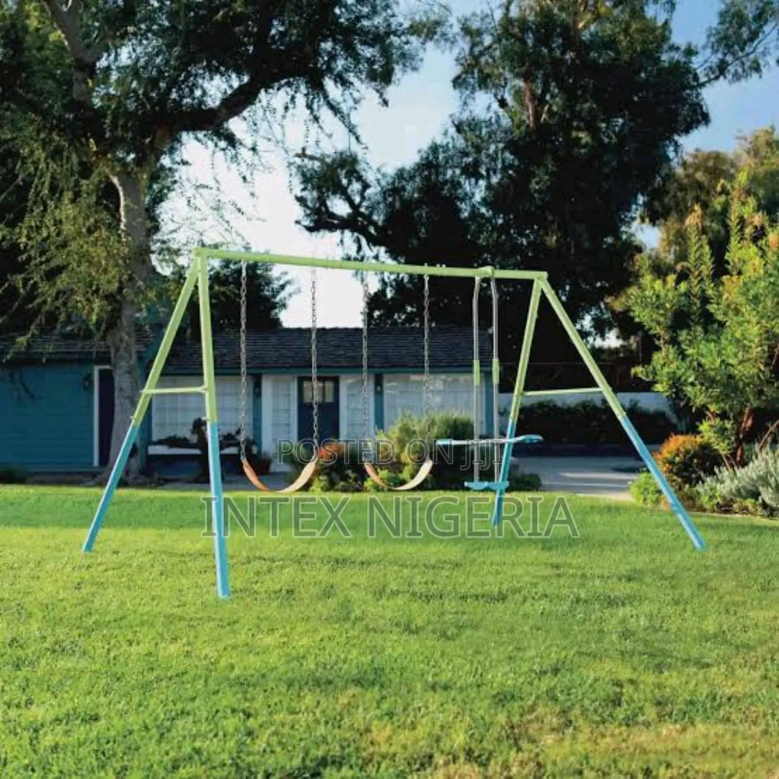 Intex 44121 Green and Blue Swing With 3-Function Play Set