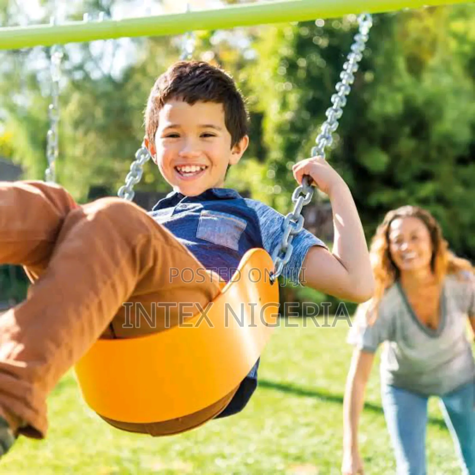 Intex 44121 Green and Blue Swing With 3-Function Play Set