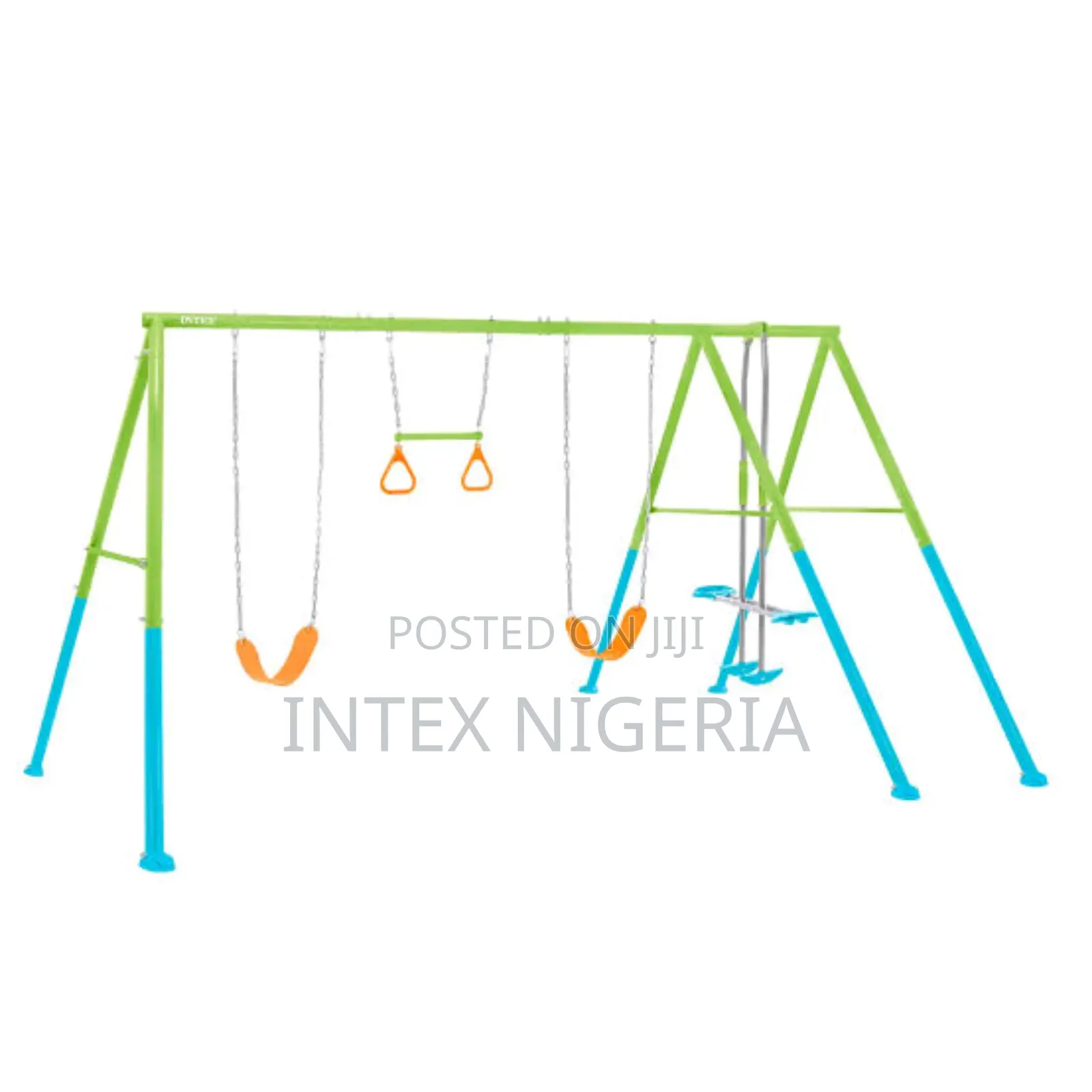 Intex Green and Blue Swing With 4-Function Play Set