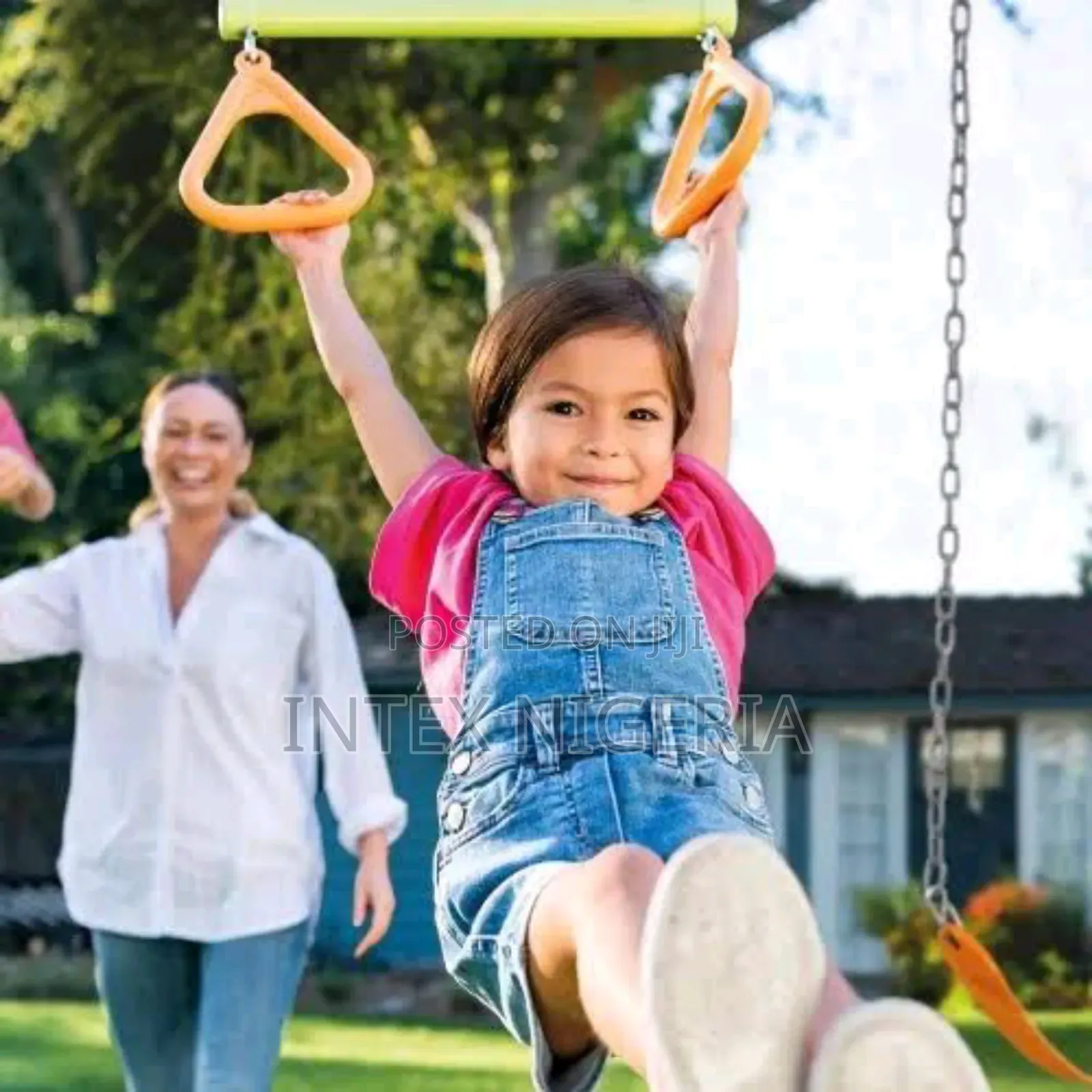 Intex Green and Blue Swing With 4-Function Play Set