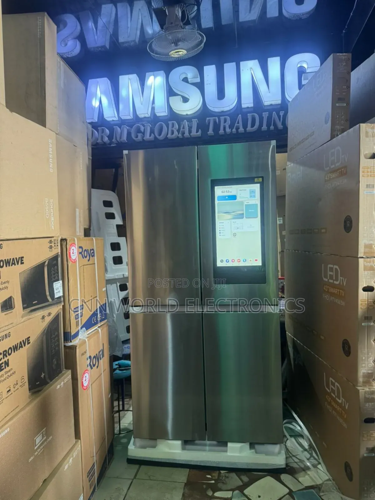 New Samsung 4 Door Side by Side Fridge Bottom Freezer 21" Tv Ice Maker