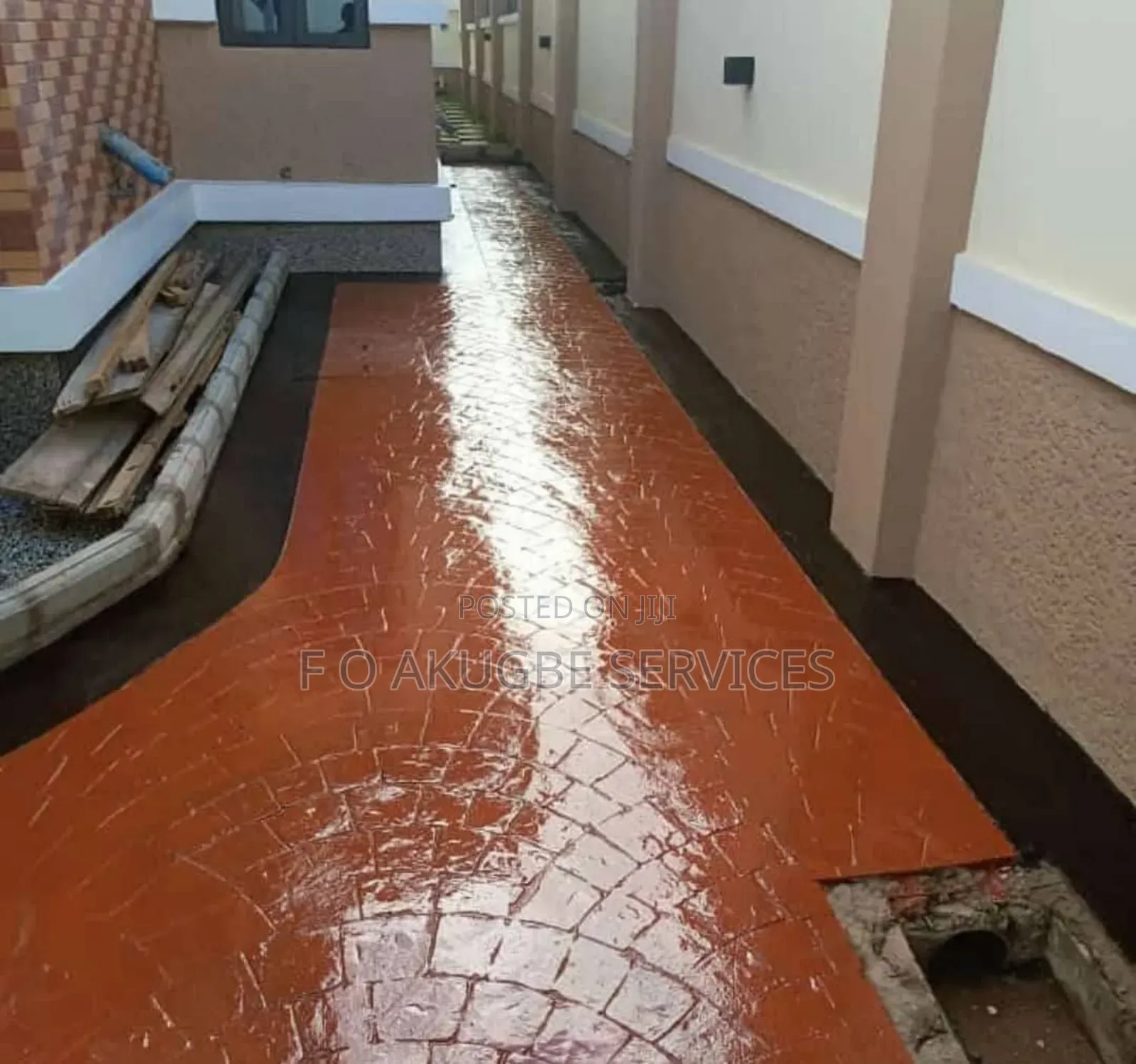 Concrete Floor Stamped American Standard
