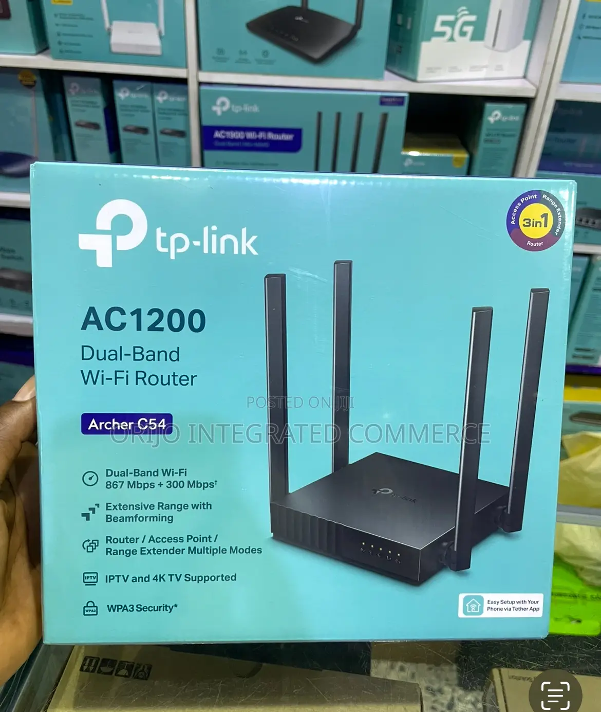 Tp-Link 3in1 Router Ac1200 Dual-Band Wi-Fi Router Archer C54