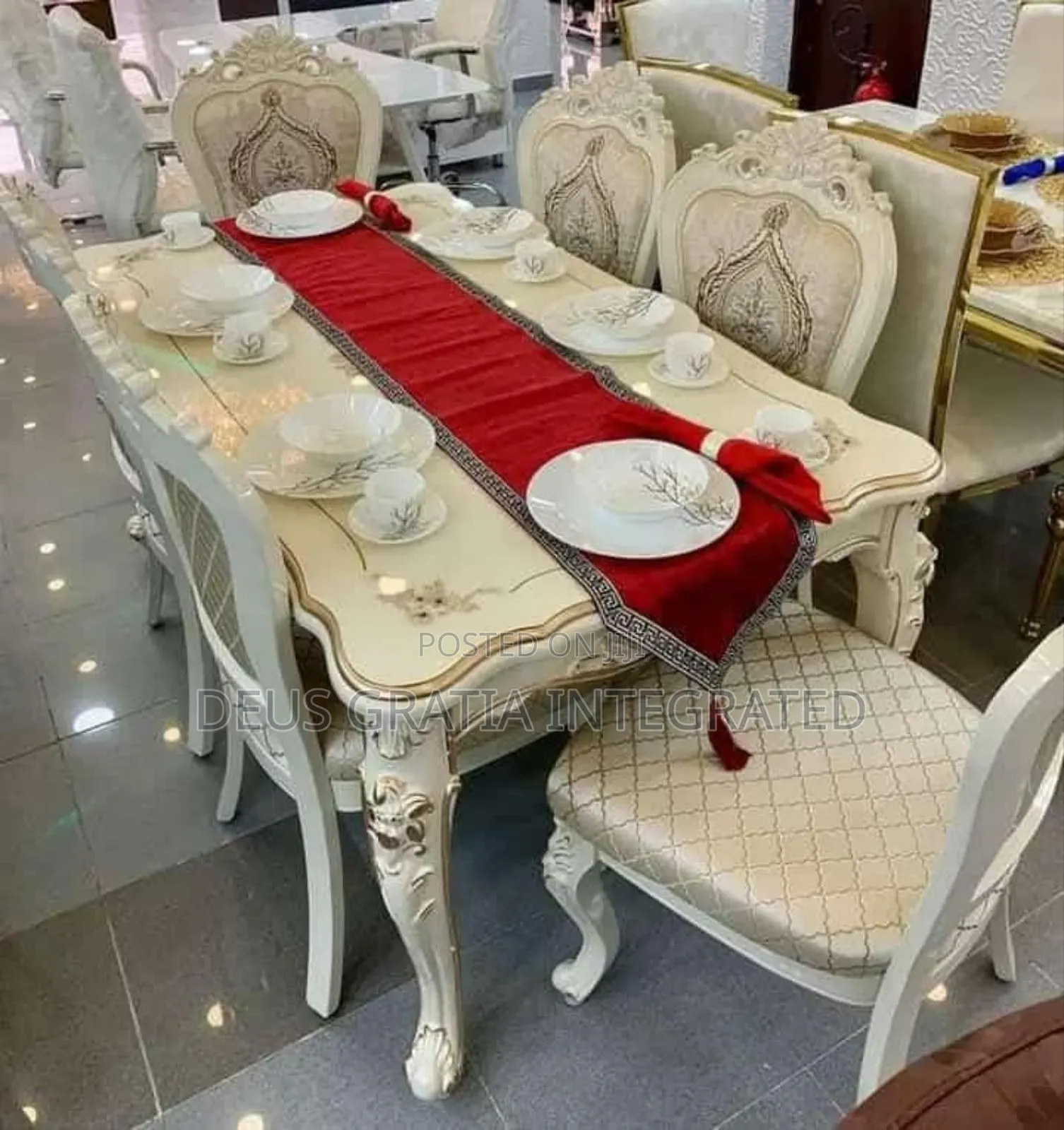 Royal Dining Table And Chairs White