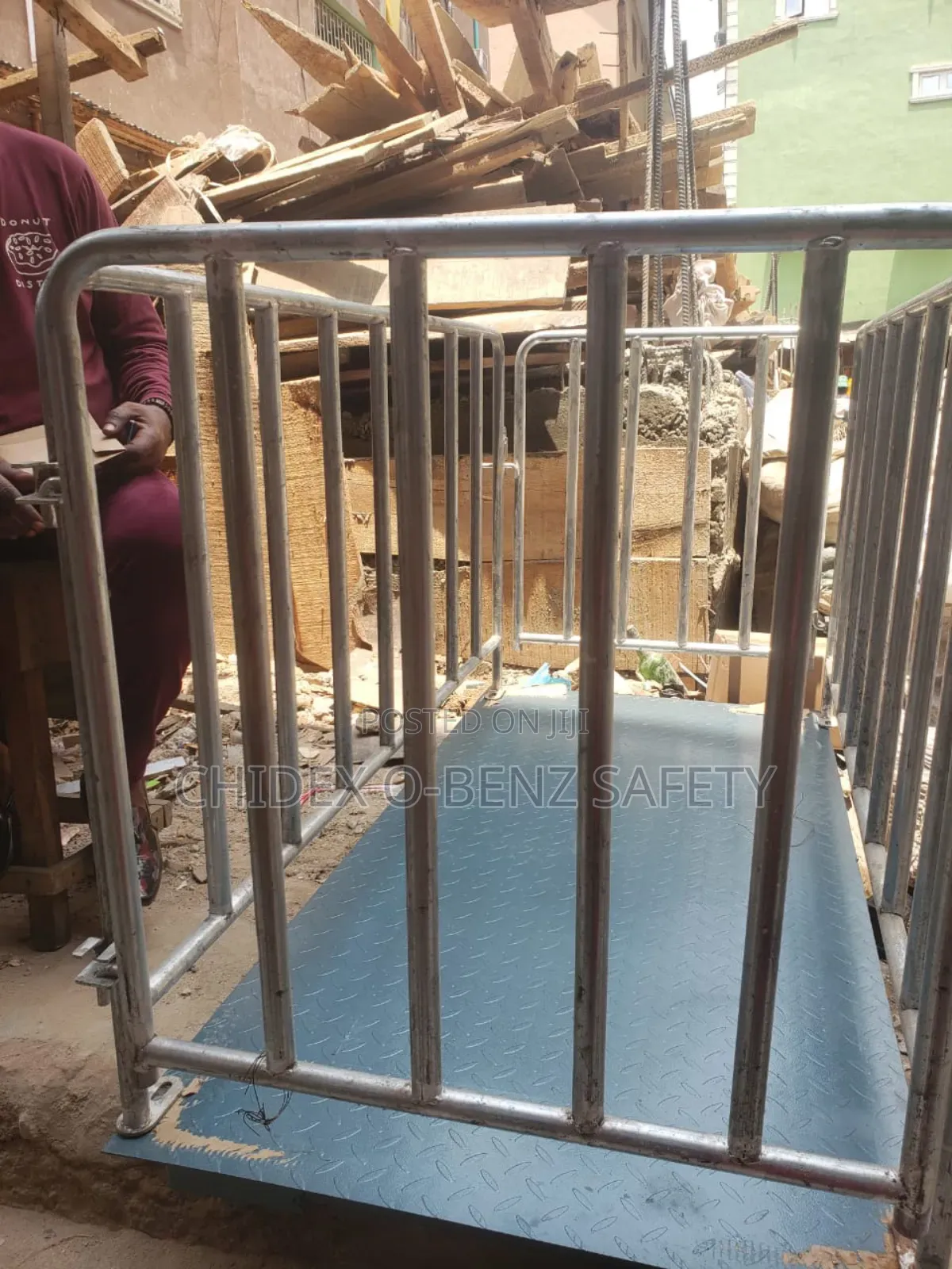 800*1t Livestock Weighing Scale With Metal Cage