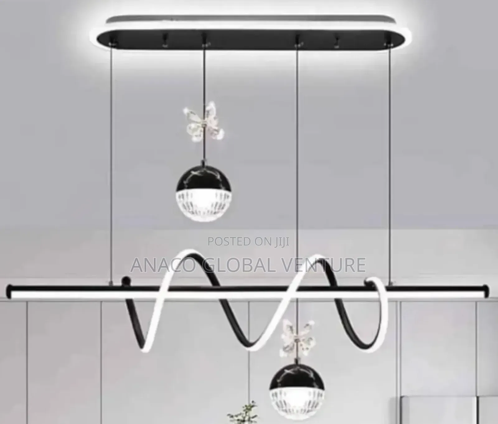 Classic Led Chandelier Light For Dining 3 Colours Light