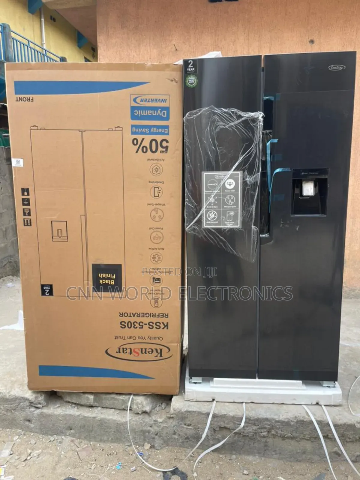 New Kenstar 510l Side by Side Fridge Dispenser(Kss530s)Super Cooling