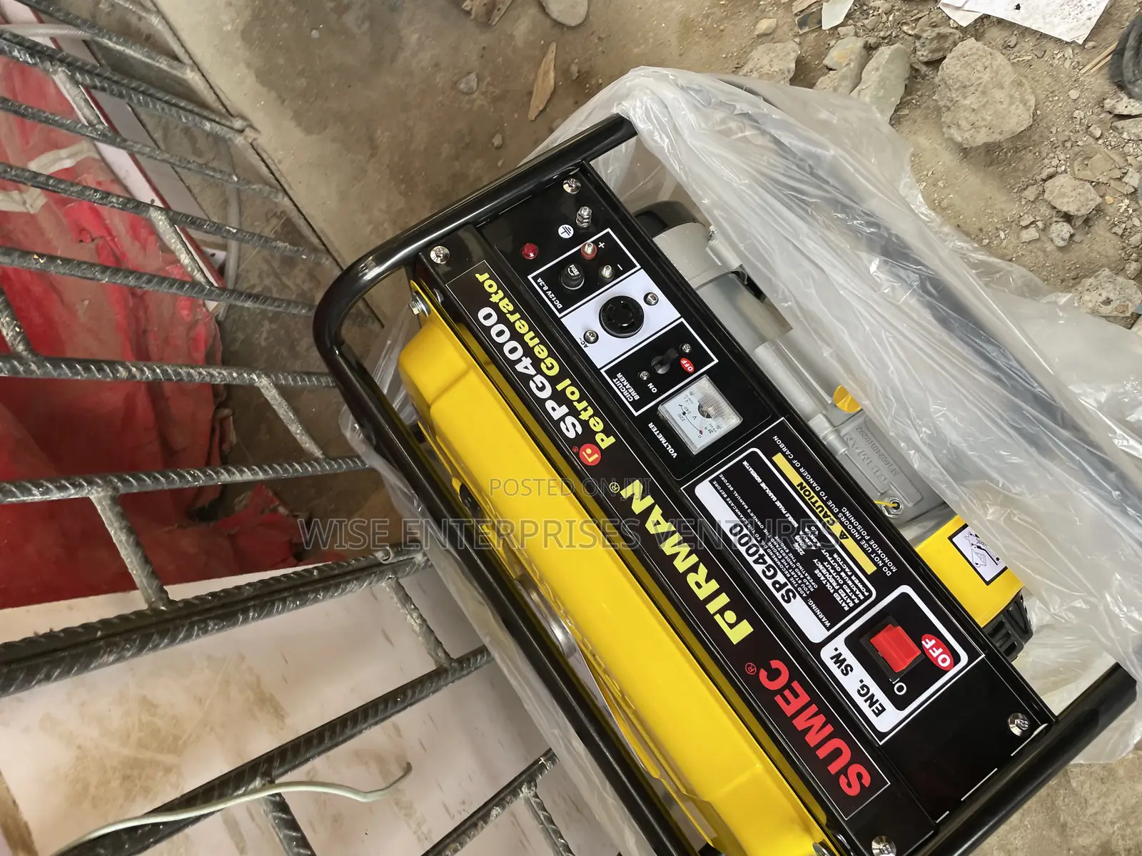 Sumec Firman Spg4000 Petrol Generator: 4.5kva 100% Copper Coil
