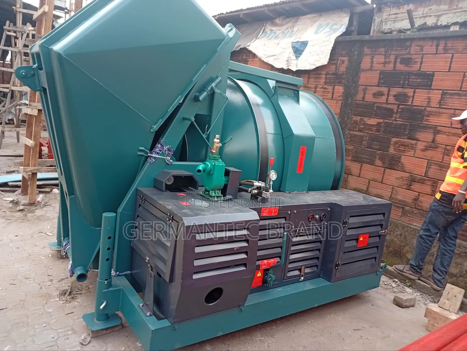 Self-Loading Concrete Mixer