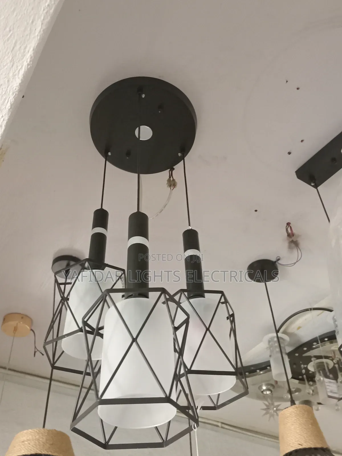 3 Steps Led With Bulbs Dropping Light