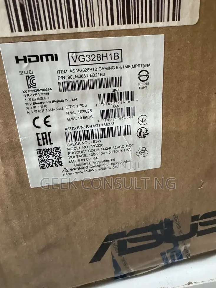 Asus Tuf Gaming Curved Monitor
