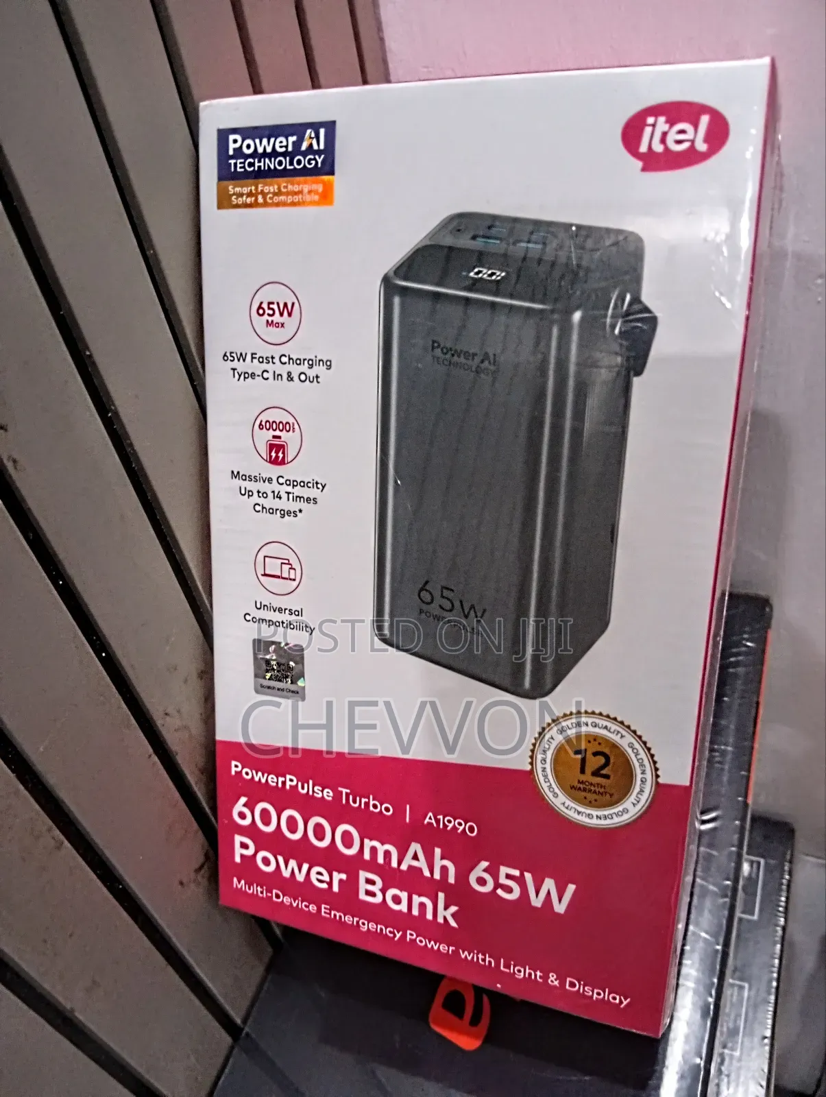 Itel 60000mah Power Bank | 65w Super Fast Charging | High Capacity