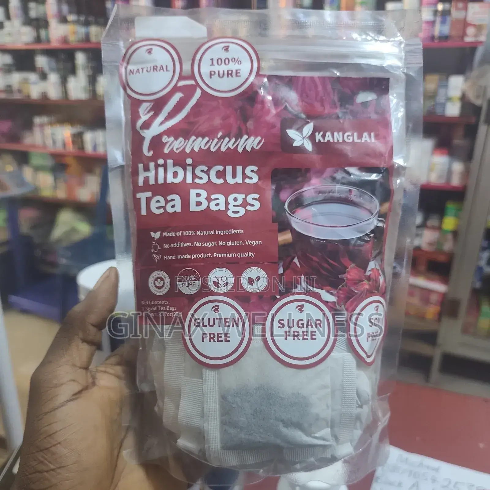 Premium Hibiscus Tea (60 Teabags) | Zobo Teabags