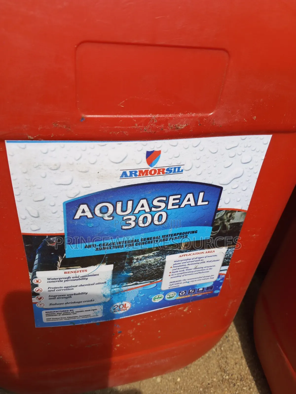 Aquaseal Anti-crack Integral General Water Proofing.