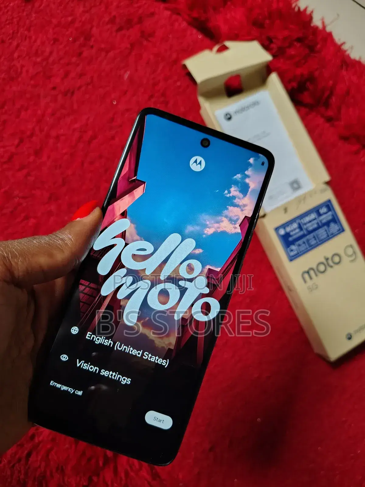 New Motorola Moto G 5G 128 GB Black
