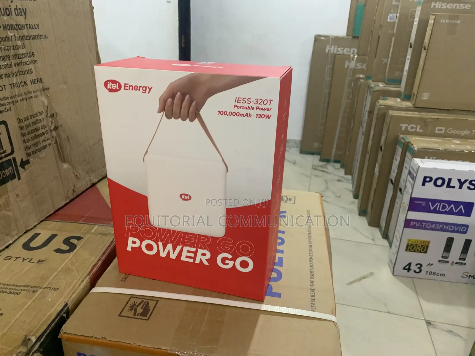 Itel Energy Iess-320t Portable Power Station With Usb Ac Output