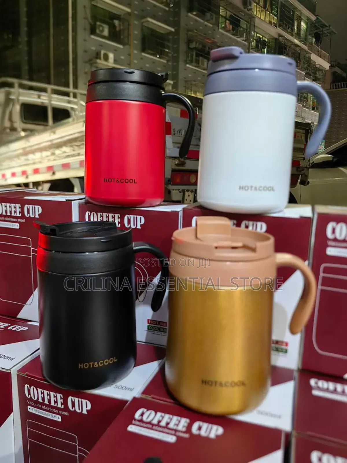 500ml Coffee Cup Vacuum Stainless Steel (Souvenir)